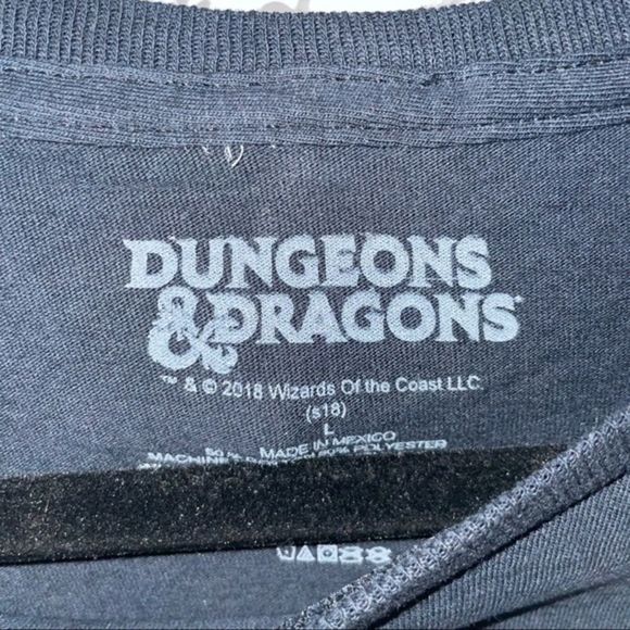 Dungeons and Dragons‎ Dice T-Shirt Mens large black graphic black short * - Picture 8 of 9